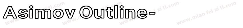 Asimov Outline字体转换